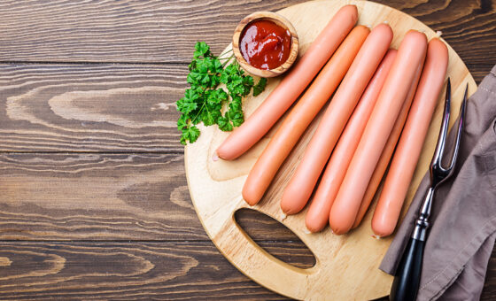 Hotdogpølser.