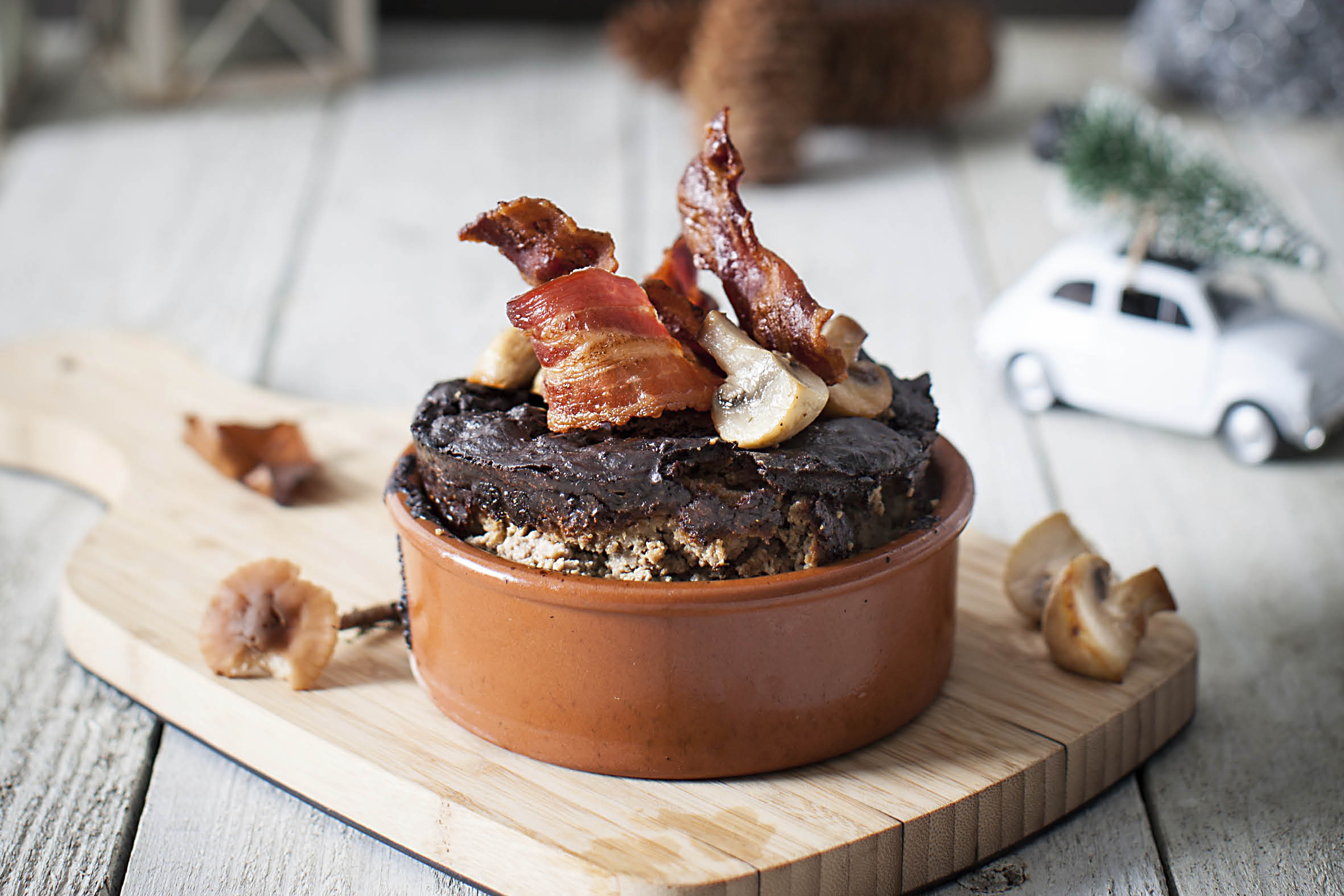 Julepostej med bacon